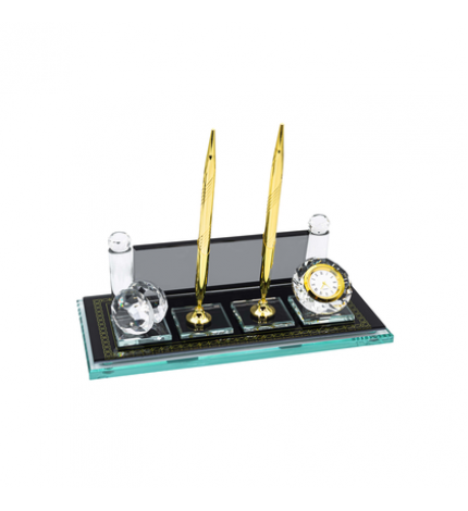 HZ-088 KRİSTAL MASA İSİMLİĞİ ALTIN UV BASKI
